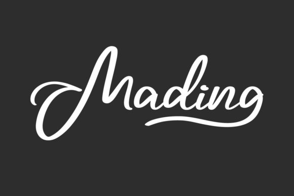 Mading – A Premium Script Font for Creative Projects